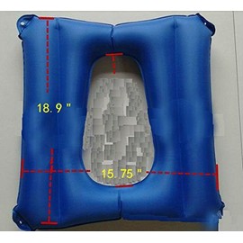 HAYU Inflatable Cushions Anti-Bedsore PVC, Pads Nursing Bed Pad to Prevent Bed Sores for Elderly Bedridden Disabled,Relieve Pressure Wheelchair & Bed Care（Blue）