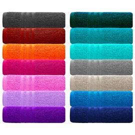 Lashuma Guest Hand Towels Anthracite Grey Hand Towels Small 30 x 30 cm Set of 2 London Flannels