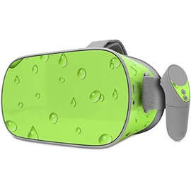 Decal Style Skin Wrap Compatible with Oculus Go Headset - Raining Neon Green (Oculus NOT Included)