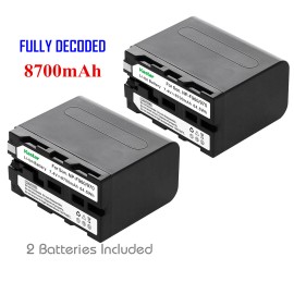 For Sony Kastar Battery Charger Sony DCR-TR7000 DCR-TRV7 DCR-TRV9 TRV110 TRV120 TRV130 - 2 Batteries