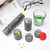 2 Pack 7 Day Pill Organizer Case Stackable Weekly Supplements