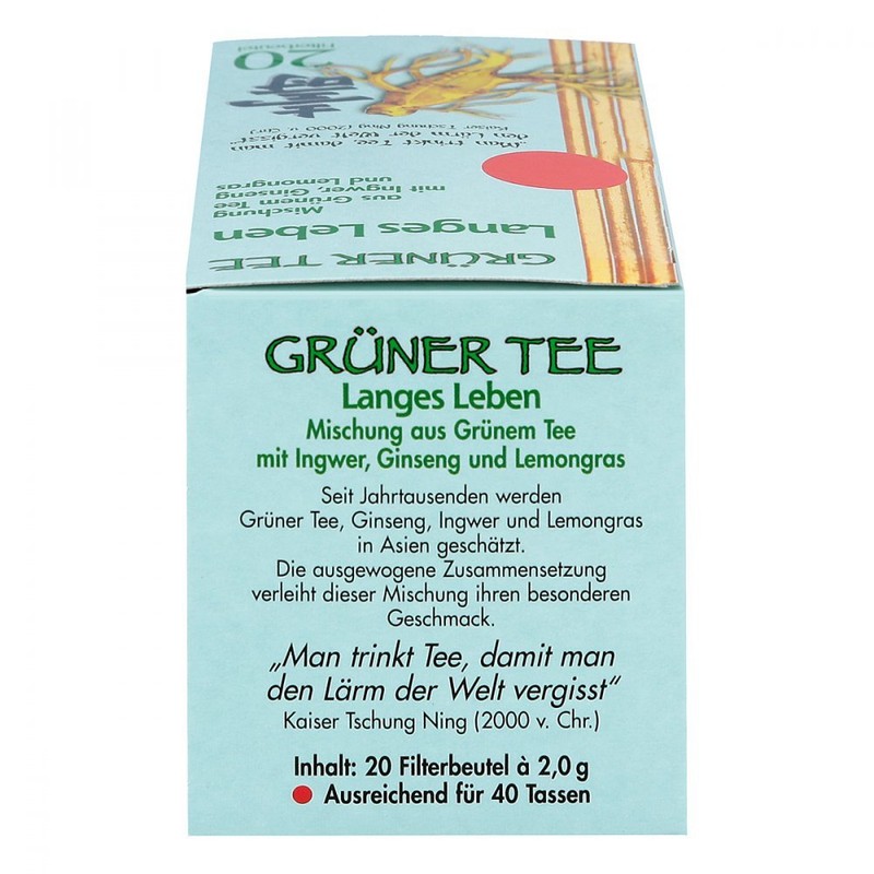 GRÜNER TEE+Ingwer+Ginseng Filterbeutel 20 St