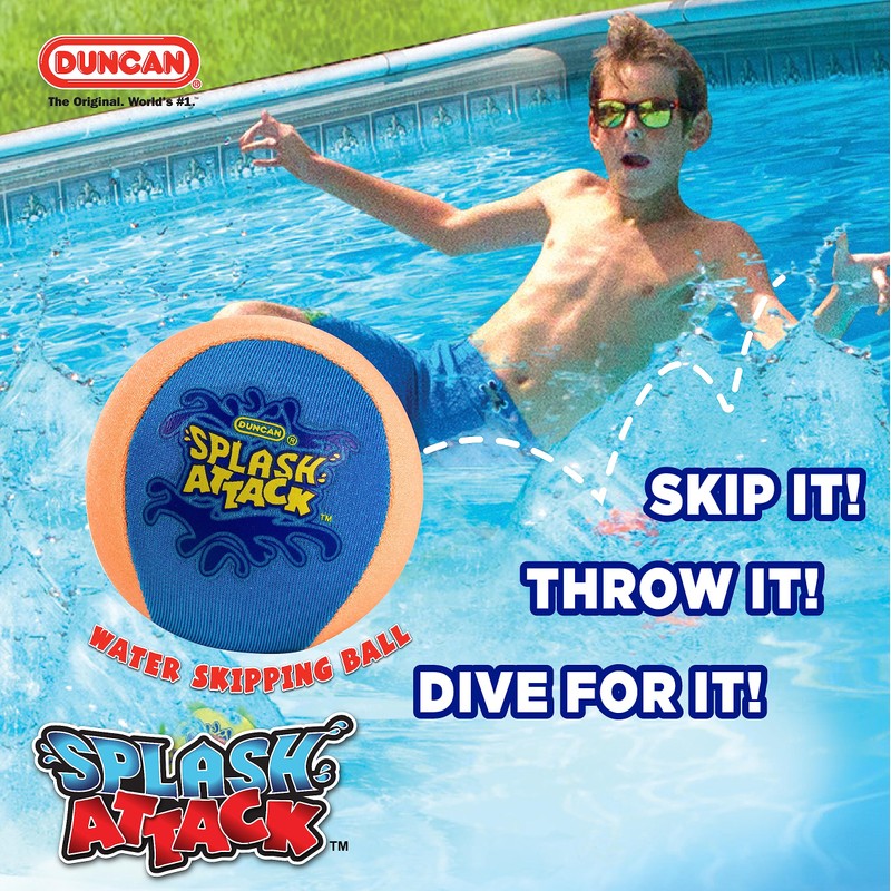 Duncan Toys Splash Attack Water Skipping Ball, Varying Colors