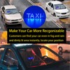 NBWDY Led Light Signs for Car,Blue Taxi Sign for Car