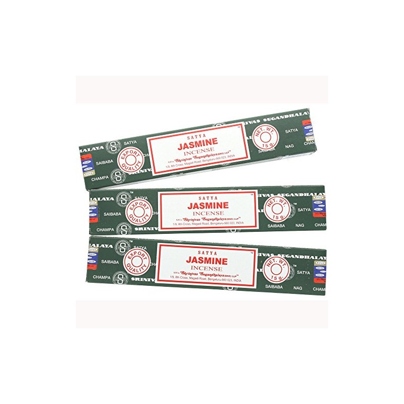 Satya Nag Champa Jasmine Incense Sticks - 3 Packs