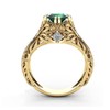 Gold Emerald Rings Gold Rings for Women Emerald Ring Dainty