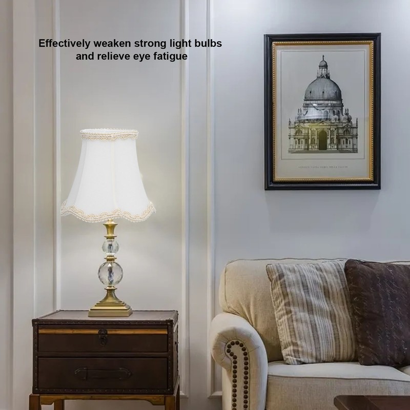 3Pcs Fabric Lamp Shade E14 Clip On Wall Lamp Candle