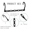 10 space saving hangers, sturdy 5-hole cascading hangers for organizing