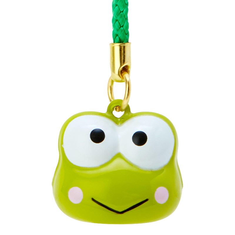 Sanrio (SANRIO) Face-shaped Bell Charm Kerokero Keroppy Strap String Brass