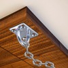 Ceiling Hook Stainless Steel with Eyelet Plate, Rubber Stoppers and