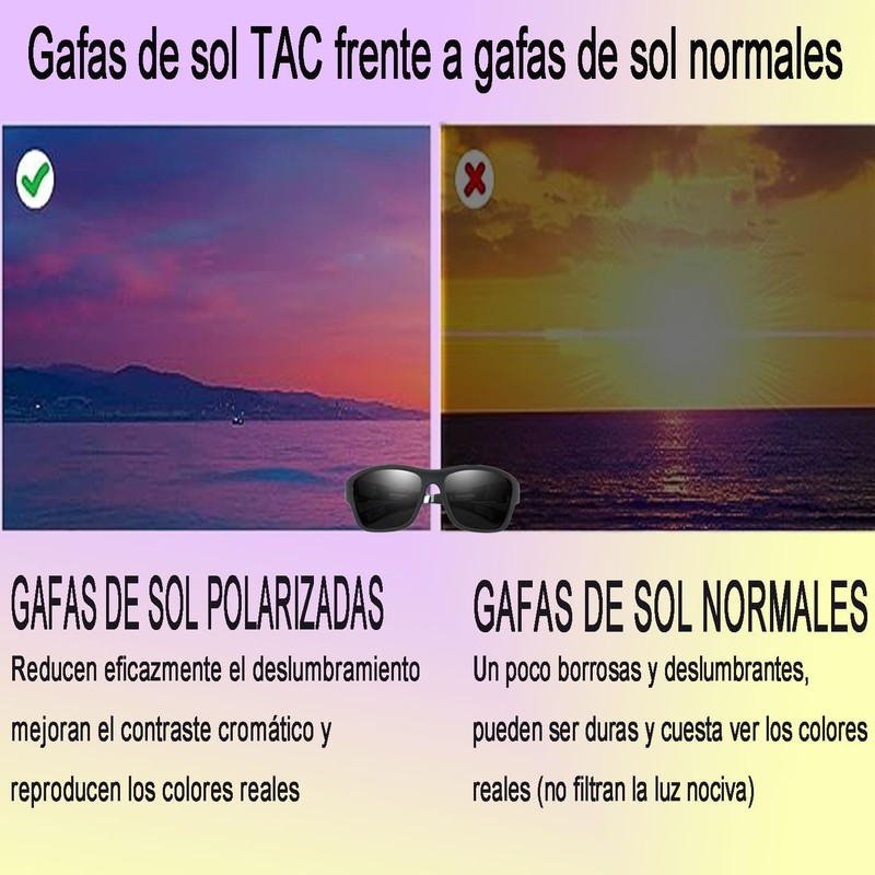Gafas de sol deportivas polarizadas TAC para ciclismo, pesca y