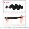 FLOWITHU Body Wave Bundles with Closure (16 18 20+14 Closure)