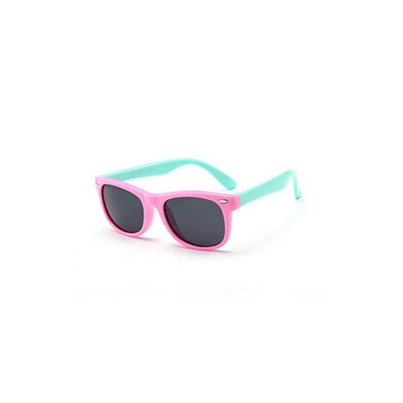 Polarized Sunglasses Rubber Flexible for Girls Boys Age 3-12 Years