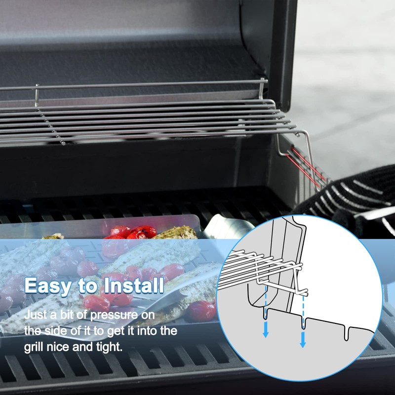 Adviace 65054 Grill Warming Rack for Weber Genesis 300 Series,