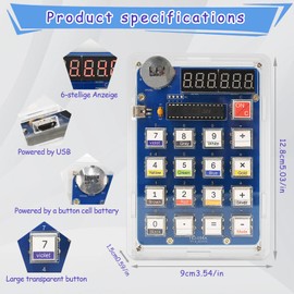 Surplex DIY Soldering Exercise Set, 6 Digits Soldering Project Kit, DIY Soldering Kit with Display, Electronic Kits for College, High School, Students, Learning and Daily Use Gift