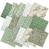 Hahafelt 10 Pcs Sage Green Floral Fabric Bundles 20 x