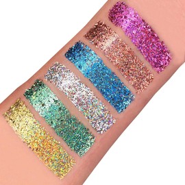 Moon Glitter Holographic Glitter Shaker - 100% Cosmetic Glitter for Face, Body, Nails, Hair and Lips - 5 g - Box Set