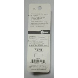 RadioShack Snap In RCA Phono Jacks 2Pk  Red and White - 2780473- New!