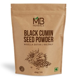 MB Herbals Black Cumin Seed Powder 1 LB (454 Gram / 16 oz) | Nigella sativa Powder | Kalonji Seeds Powder | Black Seeds Powder | Non GMO | No Preservatives