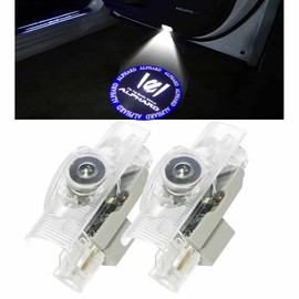 Minile Car Courtesy Light, Door Welcome Light, LED Logo Projection, Tool Included, Replacement Parts, Set of 2