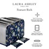 VQ Laura Ashley Elveden Navy Stainless Steel 4 Slice Toaster
