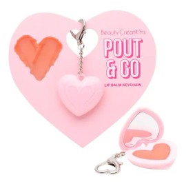 Balsamo Labial Corazon Llavero Pout & Go Beauty Creations