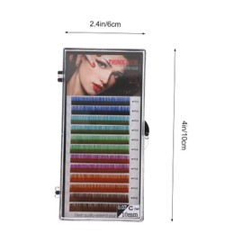 Healeved Professional Volume Fake Lash Extensions Colorful Lashes for Salon Cosplay