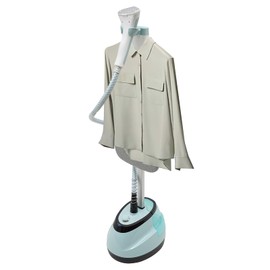 LyeXD Steamer for Clothes Standing,1350W Professional Garment Steamer Clothes Steamer w/Ironing Board&1.6L Water Tank, 45s Fast Heat-up,10 Steam Levels,Standing Steamer for Fiber, Nylon (Blue)