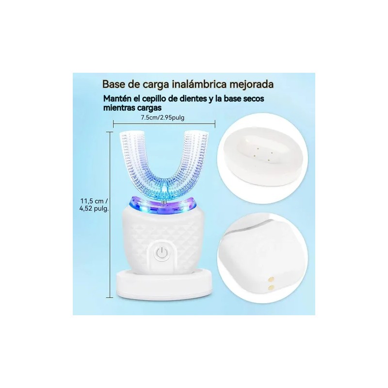 Blanqueador Dental Forma U Con Vibración Resistente Al Agua