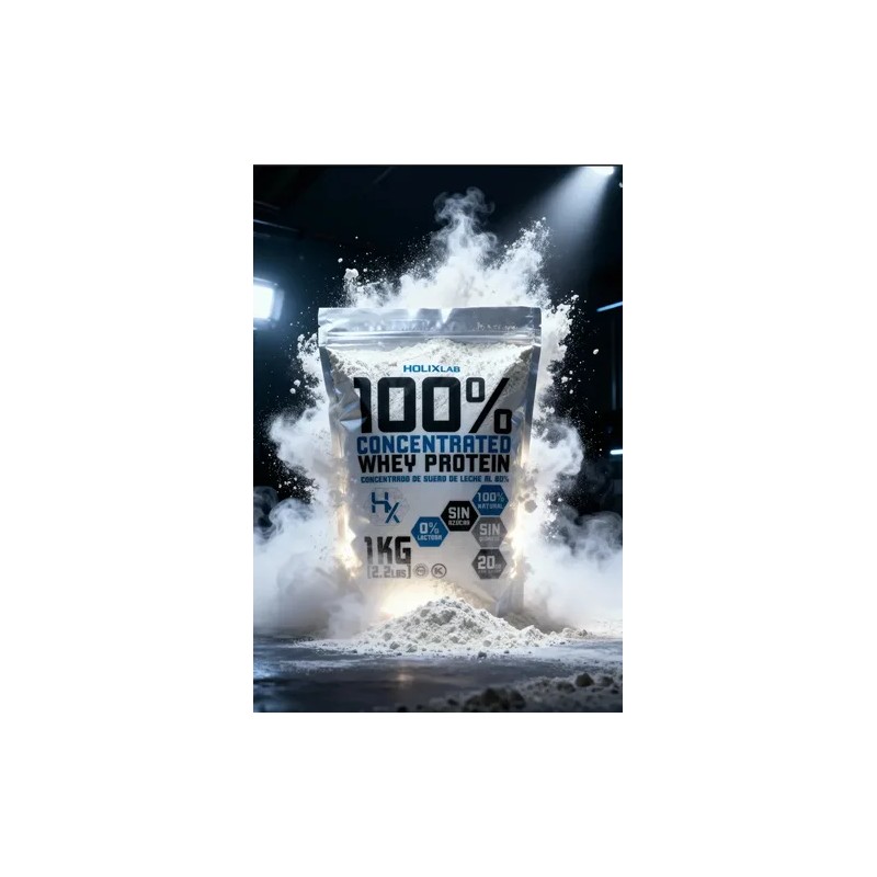 Proteína Whey Isolean Holix Lab 1kg Sin Sabor Suero 90