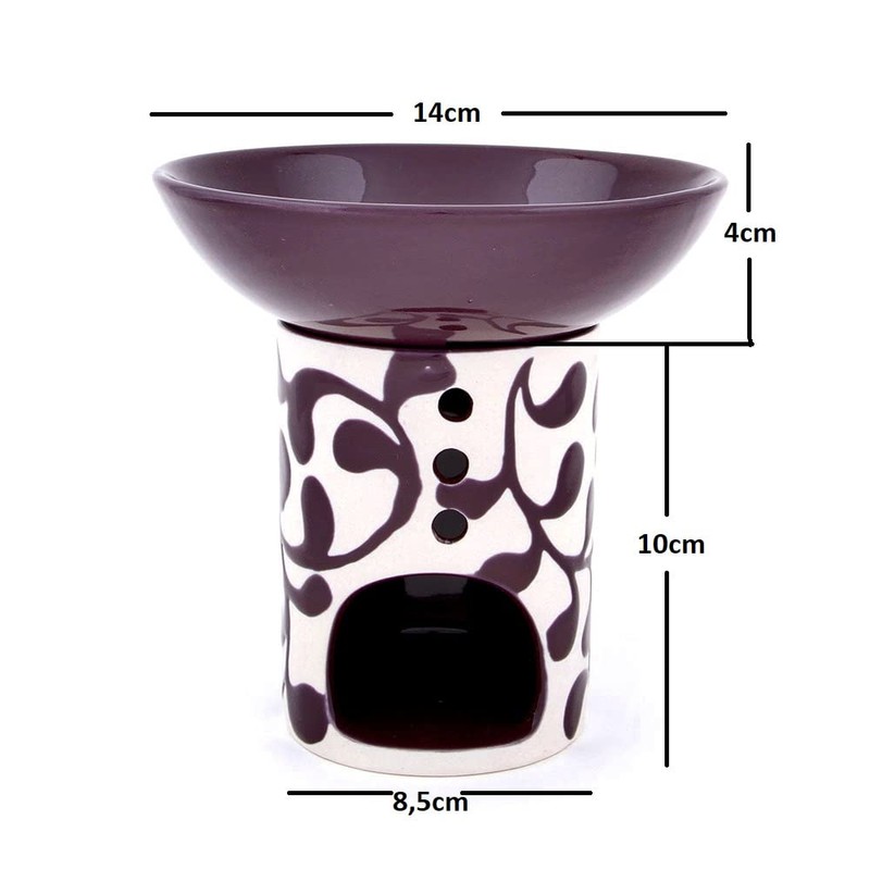 LIANE AUBERGINE LARGE REMOVABLE BOWL FAIR TRADE RADIATOR LAMP CERA