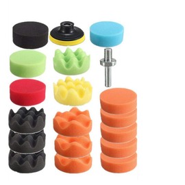 19 Pcs Polishing Waxing Buffing Sponge Pads Kit Compound Car Polisher by MASAT