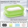 Traveling Soap Holder with Lid, Standard Size Bar Soap Container,