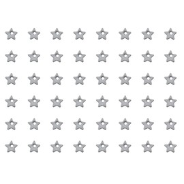 Ruwado 50 Pcs Heart Shape Charms Stainless Steel Small Cute Pendants for DIY Jewelry Making Kits Necklace Bracelet Findings Crafting Project Earring Keychain (Star)