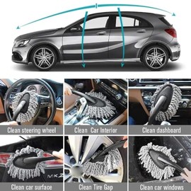 Kit de Herramientas de Limpieza para Lavado de Autos, 10 Uds., Cepillo para Detalles de AutomóViles, Cepillo para Tablero, Manopla de Lavado para...  