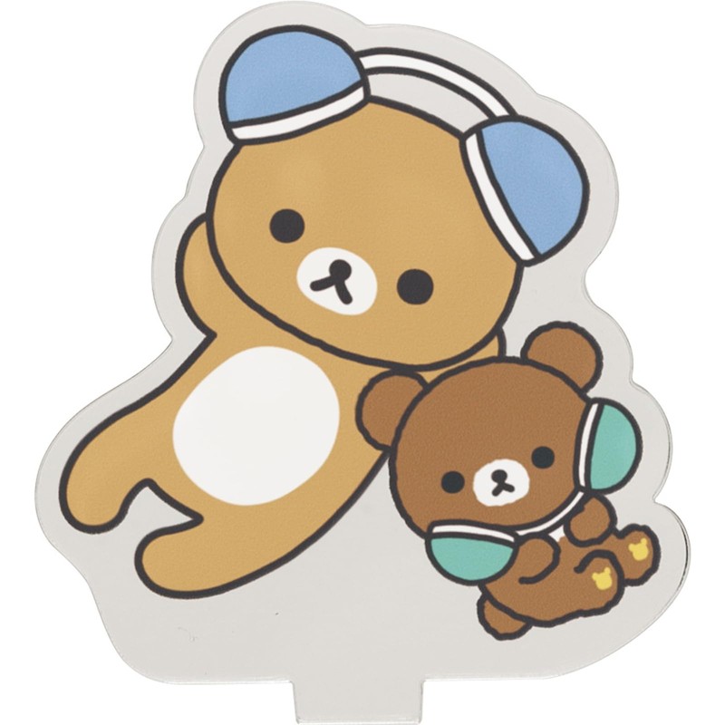 San-X Rilakkuma "Gaming Rilakkuma" Acrylic Perpetual Calendar CD39601 H75xW155mm
