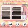 Cluster Lashes Kit Wispy Eyelashes Individual Clusters 480pcs D Curl