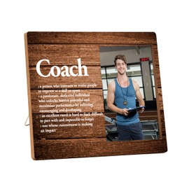 Coach Picture Frame, Baseball Basketball Soccer Softball Volleyball Coach Gifts for Women Men Coaches, Coach Definition Photo Frame, Best Coach Gift for Birthday Graduation Retirement Christmas -G(01)