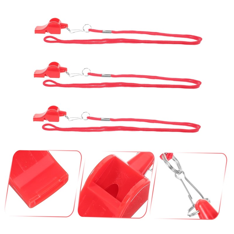 Kisangel Multipurpose Whistle Set 3pcs Car Keychain Whistle Pendant for