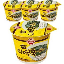 OTTOGI Miyeokguk Seaweed with cup, 9.5g, 4pack, 오뚜기 미역국 컵국