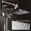 Veken 10'' All Metal Rain Shower Head with Handheld Spray