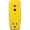 Electriduct Single Outlet GFCI Adapter, 15 Amp Grounded 3-Prong Automatic