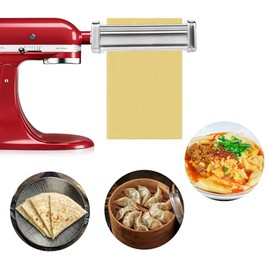 Rutoab Pasta Makers Pasta Sheet Roller, Silver