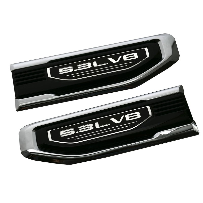Pair New 5.3L V8 Vent Emblems Kit 3D Driver Passenger