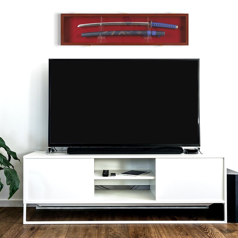 DisplayGift 1 Sword Sabre Cabinet Stand Holder Wall Rack Display