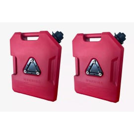 OVERLANDAXIS.COM SET OF TWO -  2 Gallon Jerry Gas Cans with Mount Bracket for OVERLAND OFF ROAD