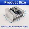 Aigoodele 3 Phase Rectifier Bridge 100Amp MDS100A1600V Diode Bridge Rectifier