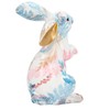 Rabbit Statue Nordic Style Handcrafted Painted Resin Rabbit Desktop Ornament
