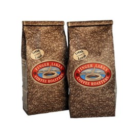 Finger Lakes Coffee Roasters, Egg Nog Coffee, Whole Bean, 16-ounce bags (pack of two)