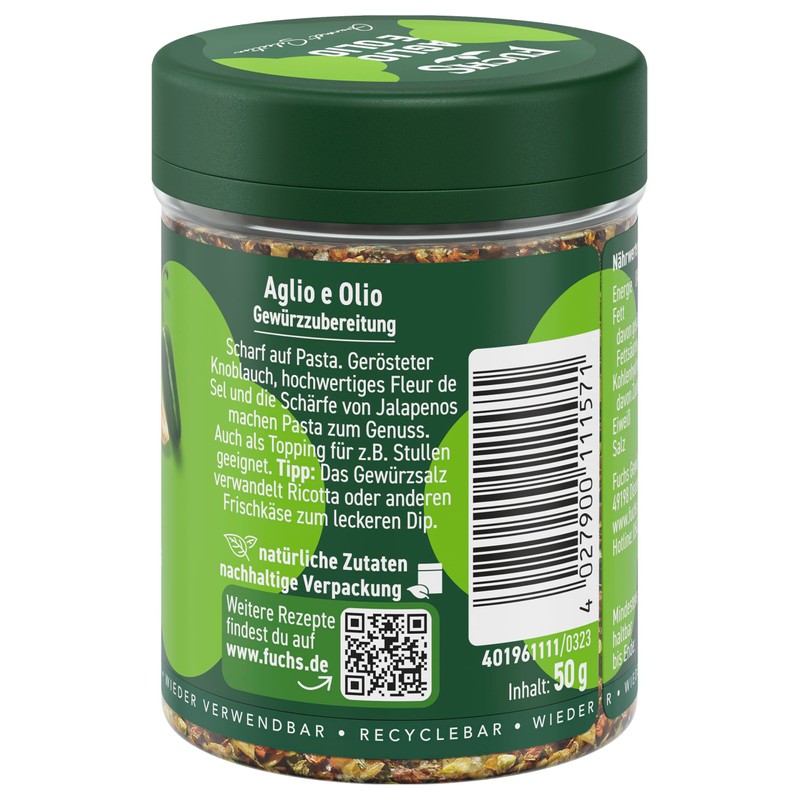 Fuchs Gourmet Selection Aglio e Olio, 50 g
